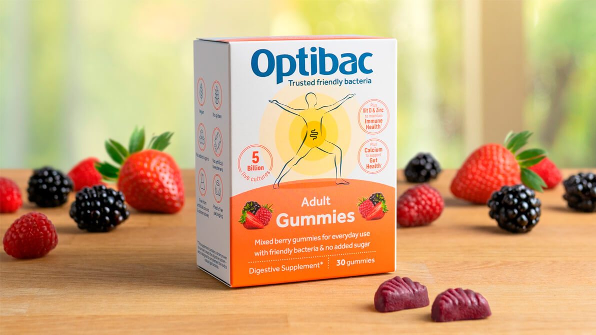 A pack of Optibac Gummies