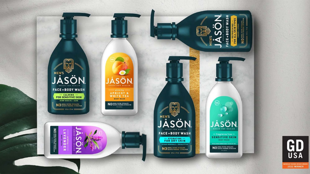 A selection of JĀSÖN personal care brand products