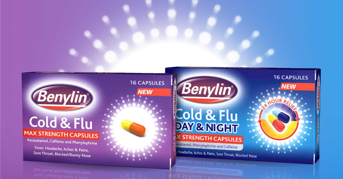 Benylin cold & 3flu day & night products