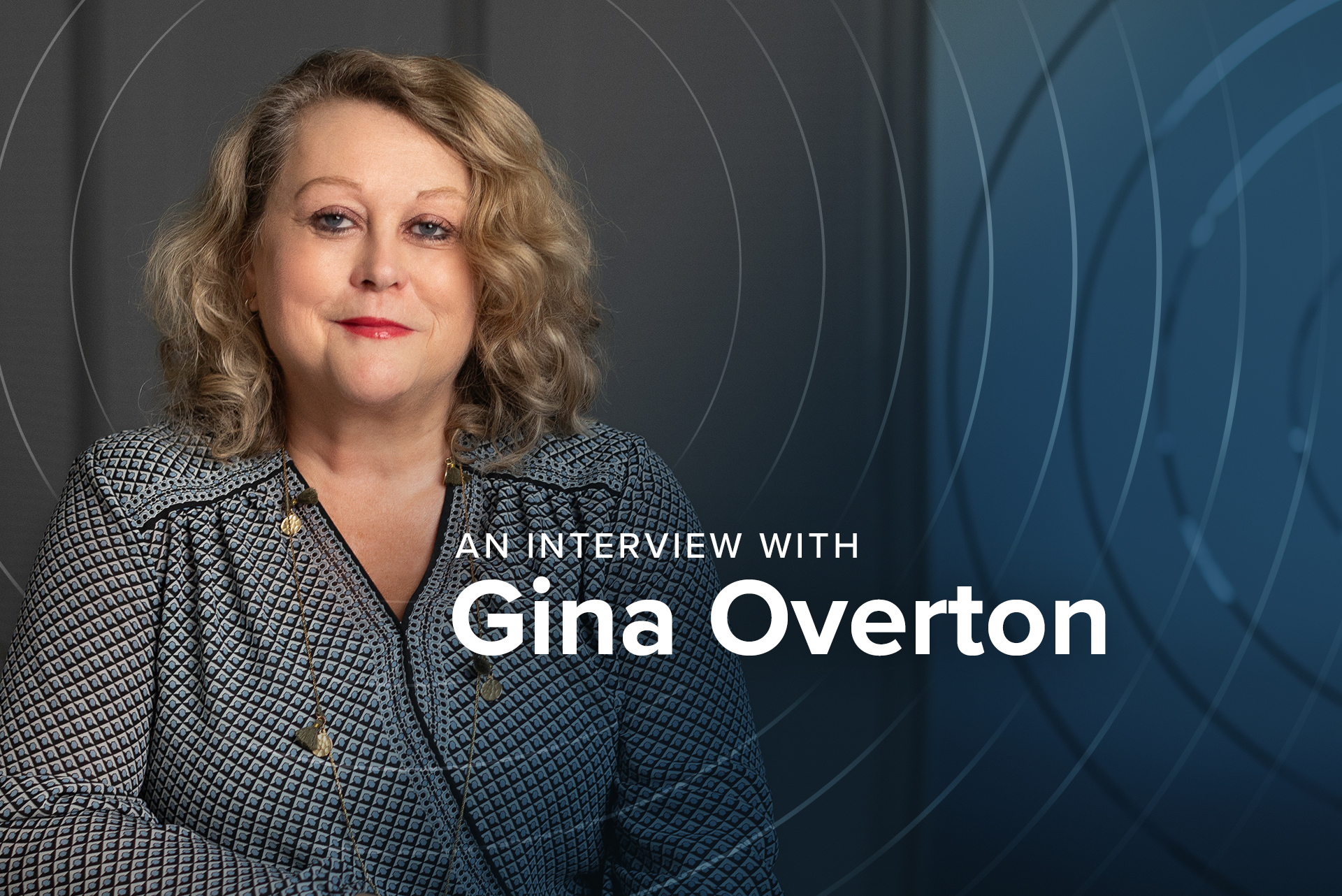 Gina Overton sits smiling in the Ceuta Group head office